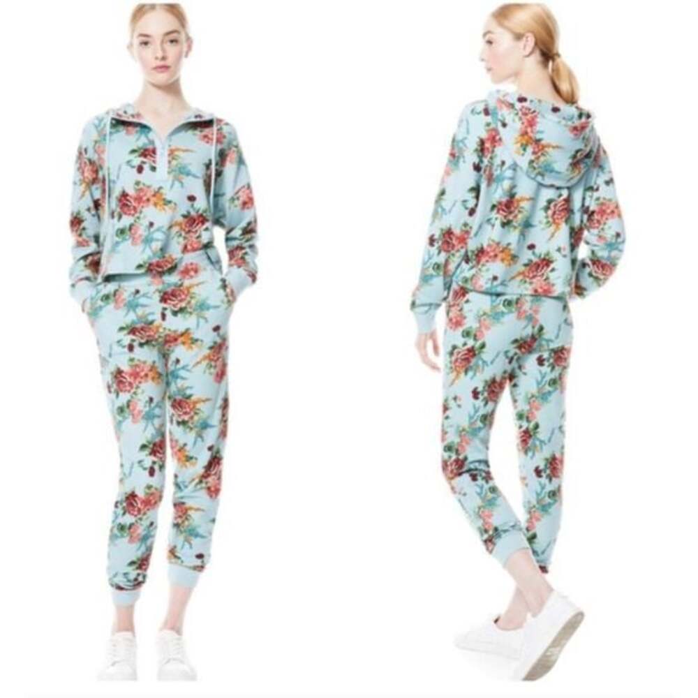 Alice & Olivia Floral Express Slim Joggers Pants and jacket NWT Size XS